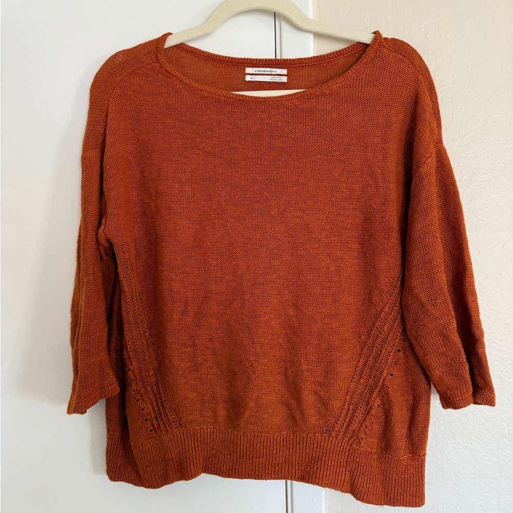 Anthropologie Burnt Orange top